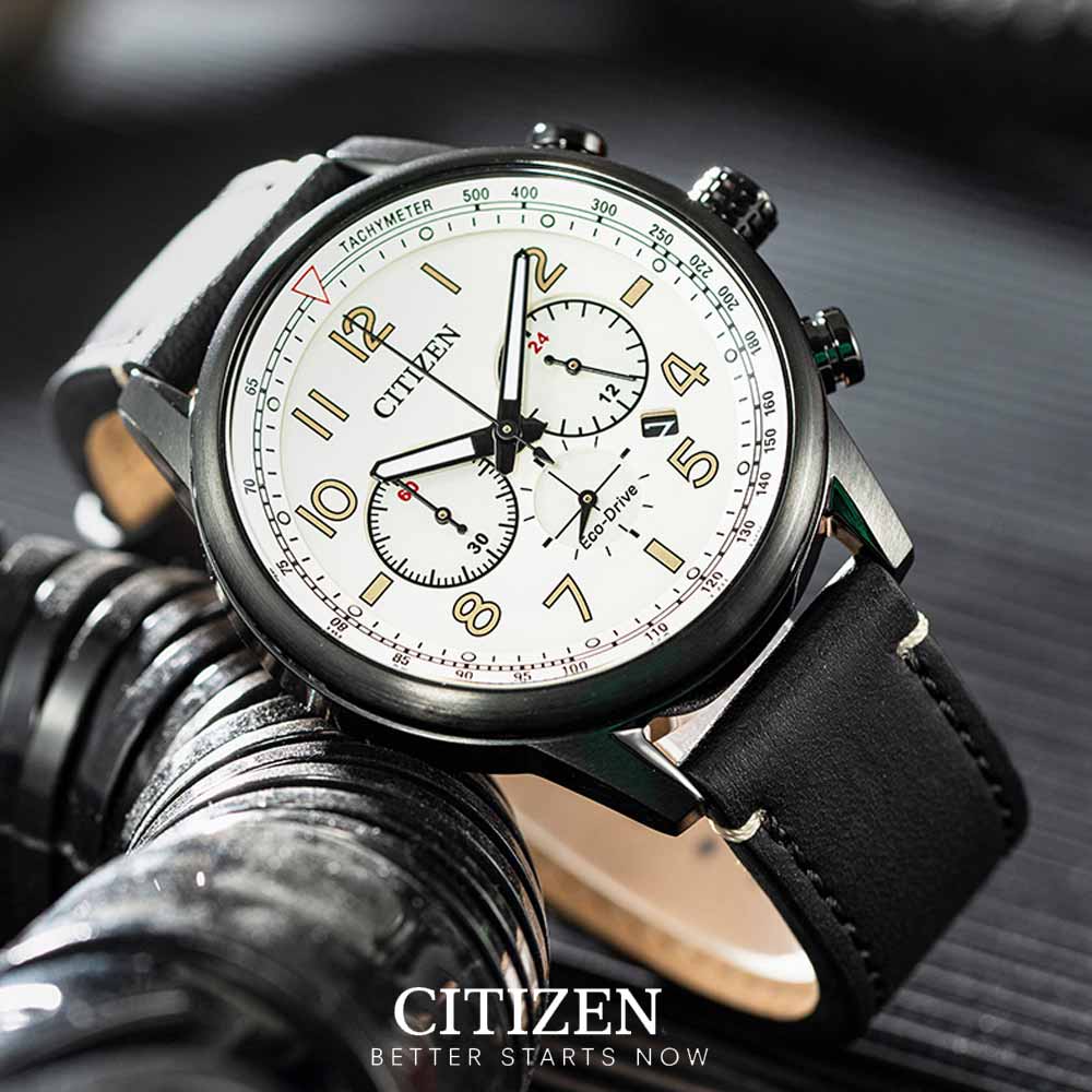Đồng Hồ Nam Citizen Dây Da CA4425-10X - Mặt Trắng