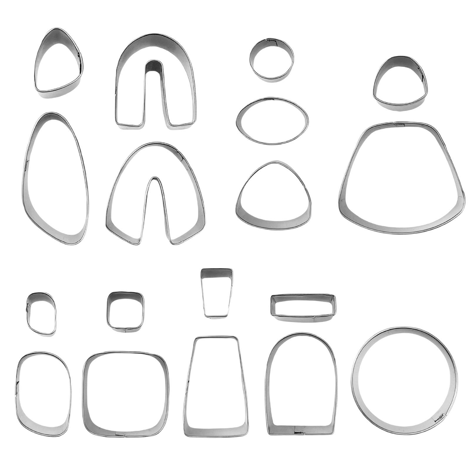 18 Pieces Polymer Clay Stainless Steel DIY Handmade for Earring