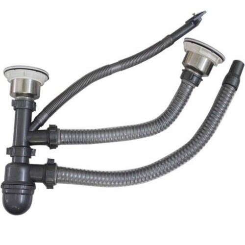 BỘ XẢ ĐÔI CHẬU RỬA CHÉN INOX 304 Phi 110mm