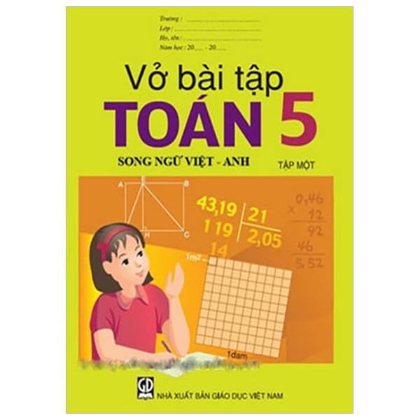 Vở Bài Tập Toán 5/2 (Song Ngữ Việt - Anh)