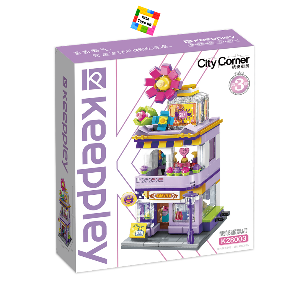 Đồ Chơi Lắp Ráp Lego Qman Keeppley Xếp Hình Mô Hình K28003 Cửa Hàng Nước Hoa 306 Chi Tiết