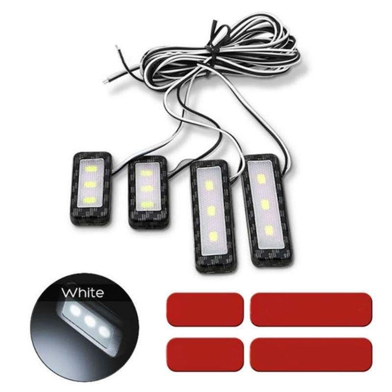 Bộ 4 Đèn Led Trang Trí Tay Nắm Cửa Xe Hơi Chất Lượng Cao