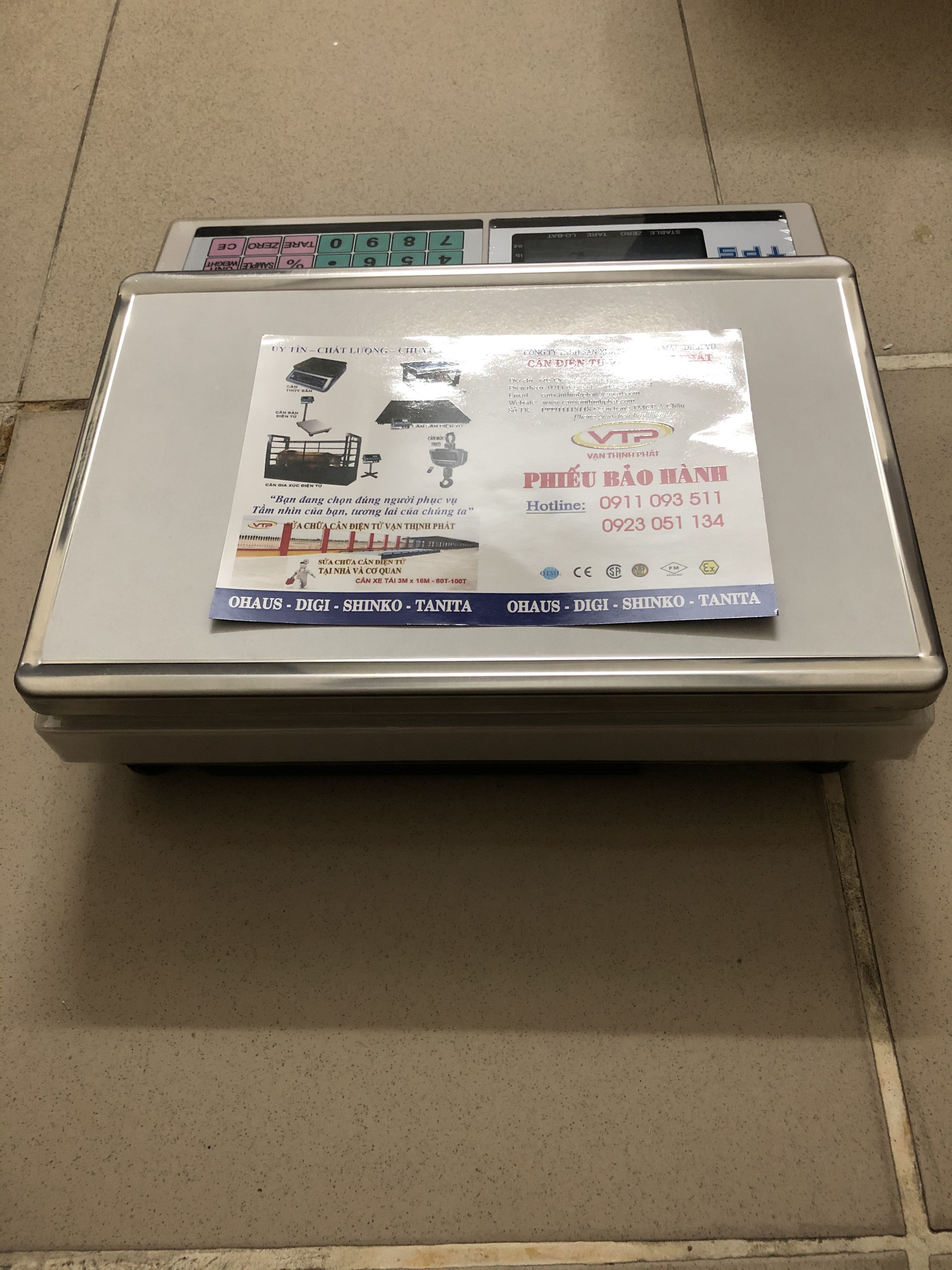 Cân Điện Tử VIBRA SHINKO TPS HW 15 KG