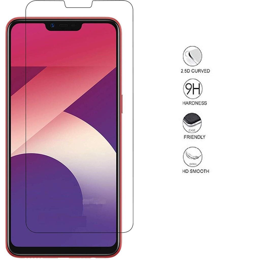 Kính cường lực OPPO F7/ A3S/ A5s/ realme C1 trong suốt tặng kèm giấy lau khô ướt vệ sinh