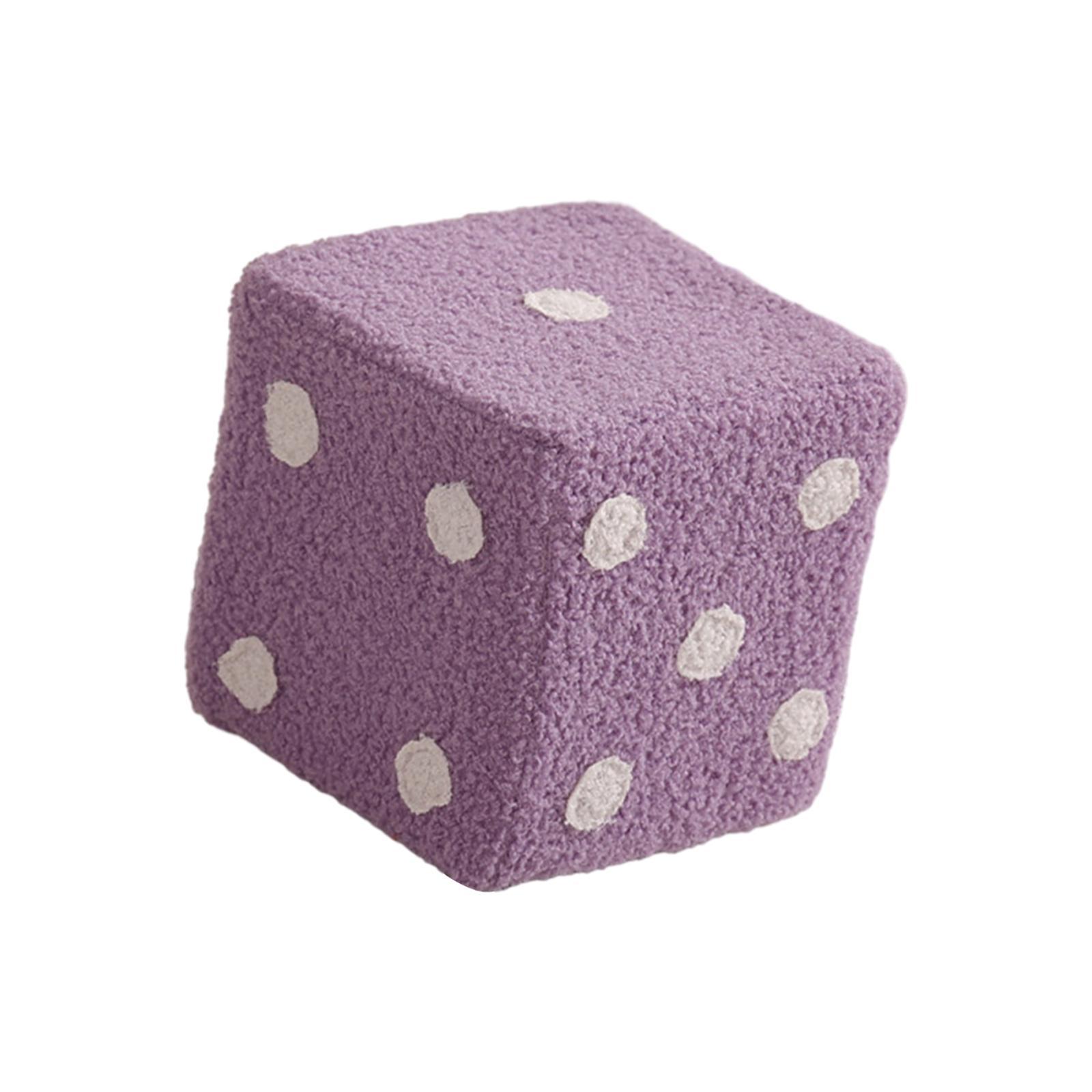 Dice Cube Ottoman Dice Cubic Foot Stool for Couch Bedside Playroom