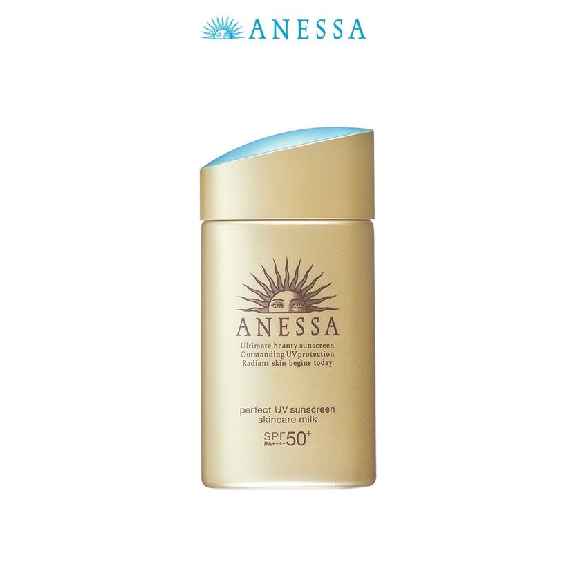 Bộ sản phẩm Kem chống nắng dưỡng da Anessa cho cả gia đình (Anessa Gold Milk 60ml + Mild Milk 60ml + Gold Spray 60g)