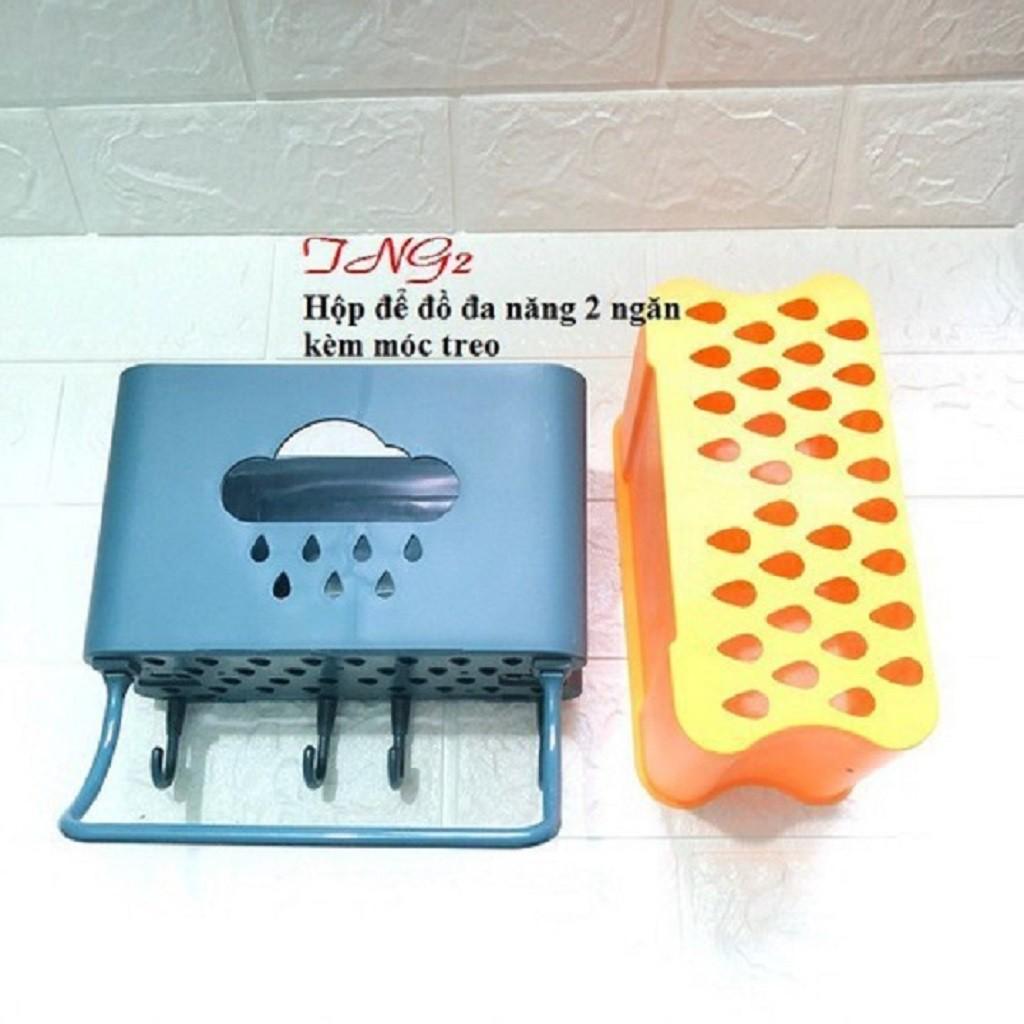 Hộp Đựng Đũa Thìa Đám Mây Có Móc Treo Đồ