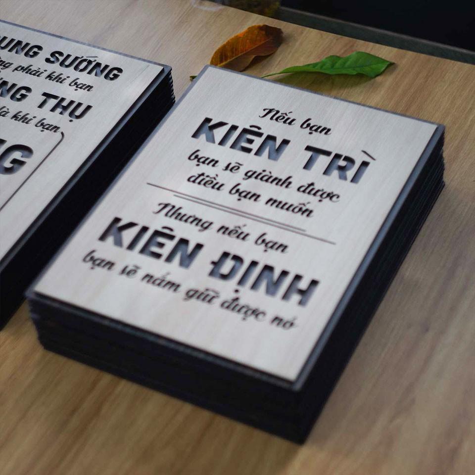 Tranh động lực trang trí văn phòngNếu bạn kiên trì bạn sẽ giành được điều bạn muốn nhưng nếu bạn kiên định bạn sẽ...