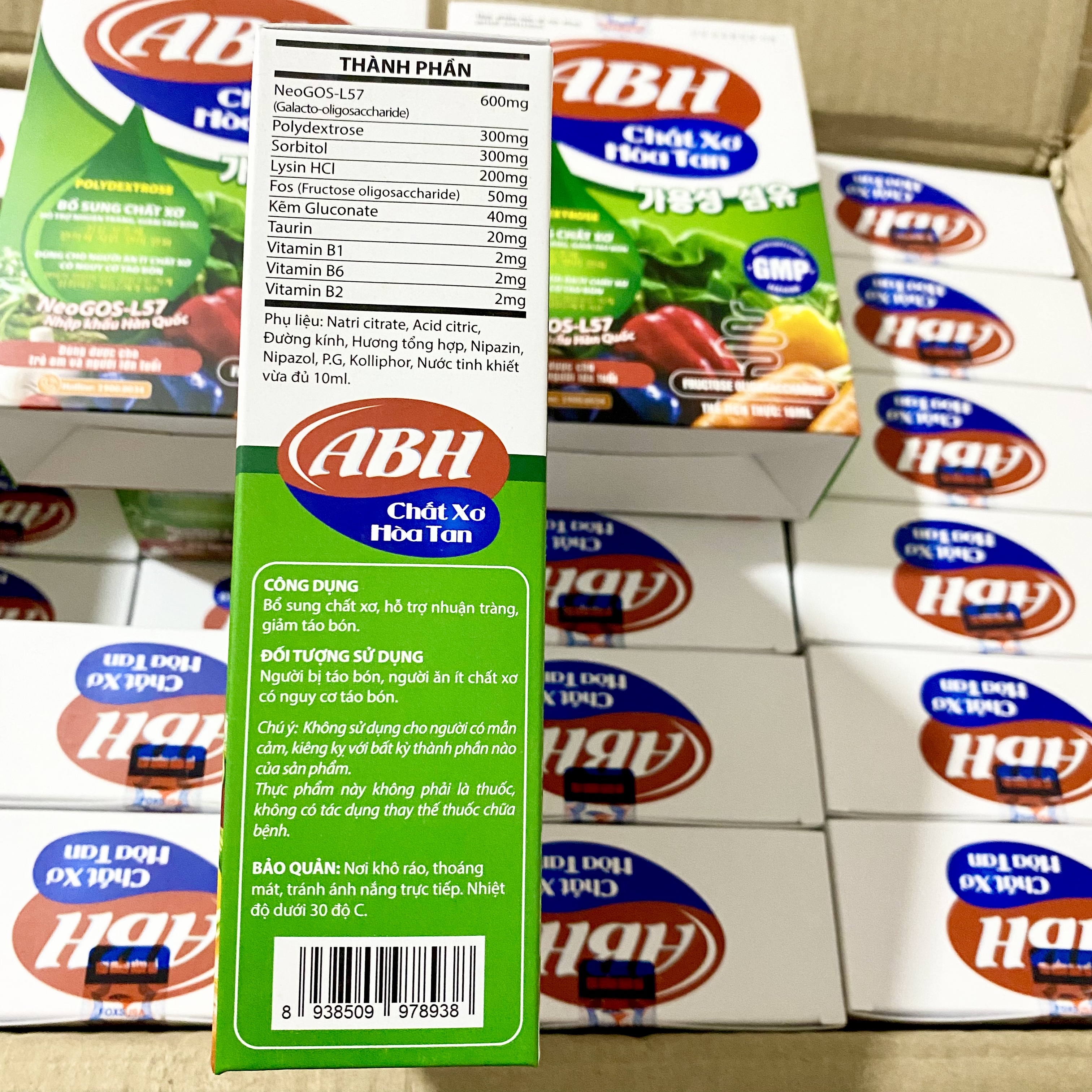Chất Xơ Hòa Tan- Nhuận Tràng Hết Táo Bón ABH Bổ Sung NeoGos-L57 Nhập Khẩu Hàn Quốc, 20 ống x 10ml