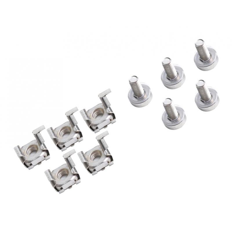 5  Lot - M6*20 Rack Mount Cage Nuts & Screws w/ Washers - Square