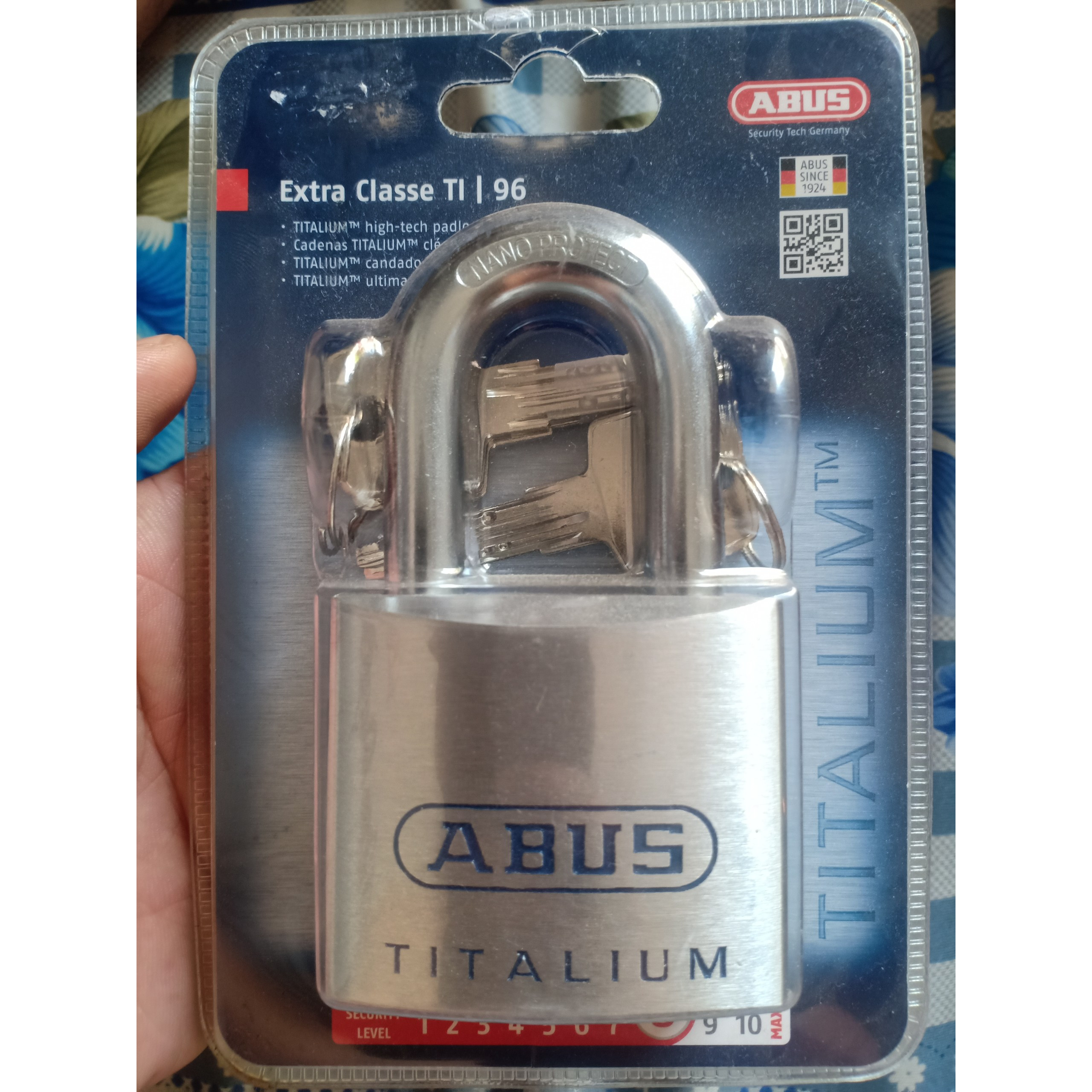 Khóa Abus Titanium mẫu 96 chính hãng 60mm