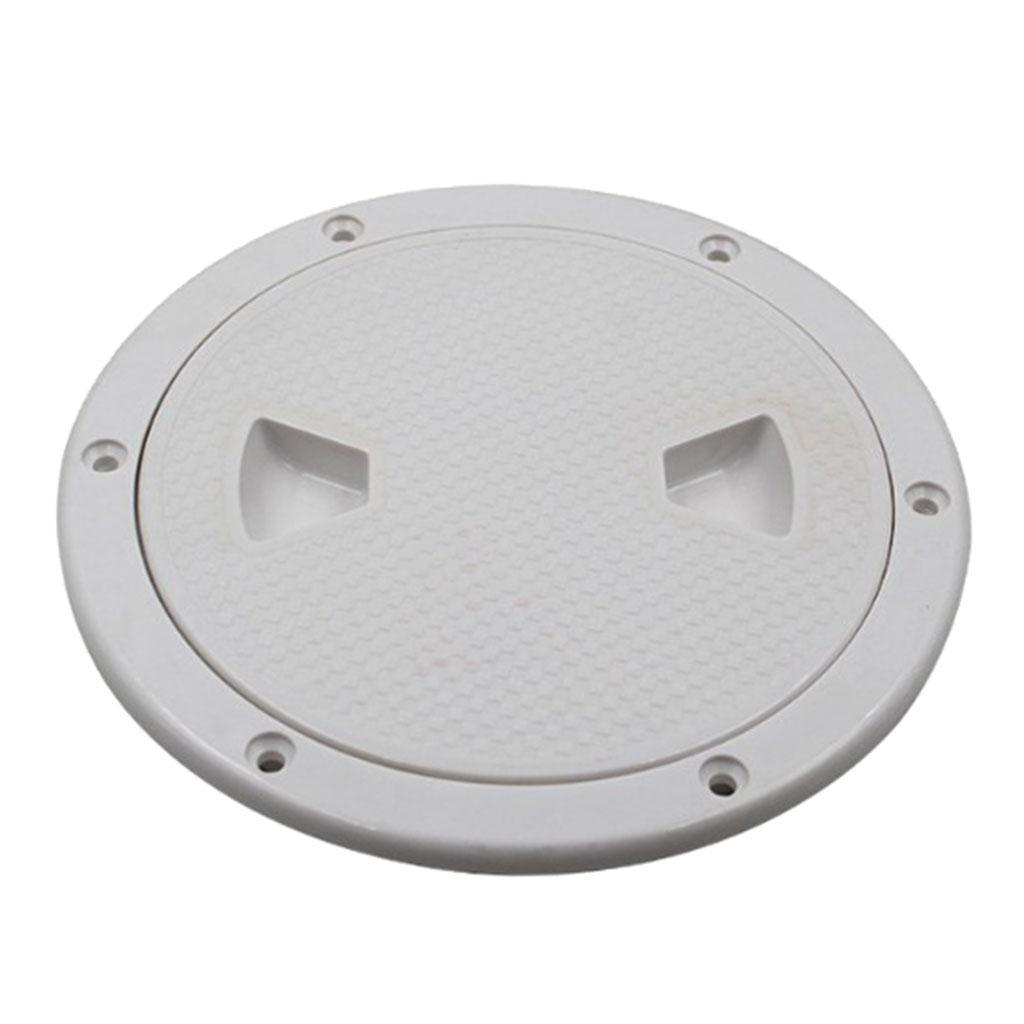 2 Pieces White Round 4" Deck   For Yacht Marine Boating