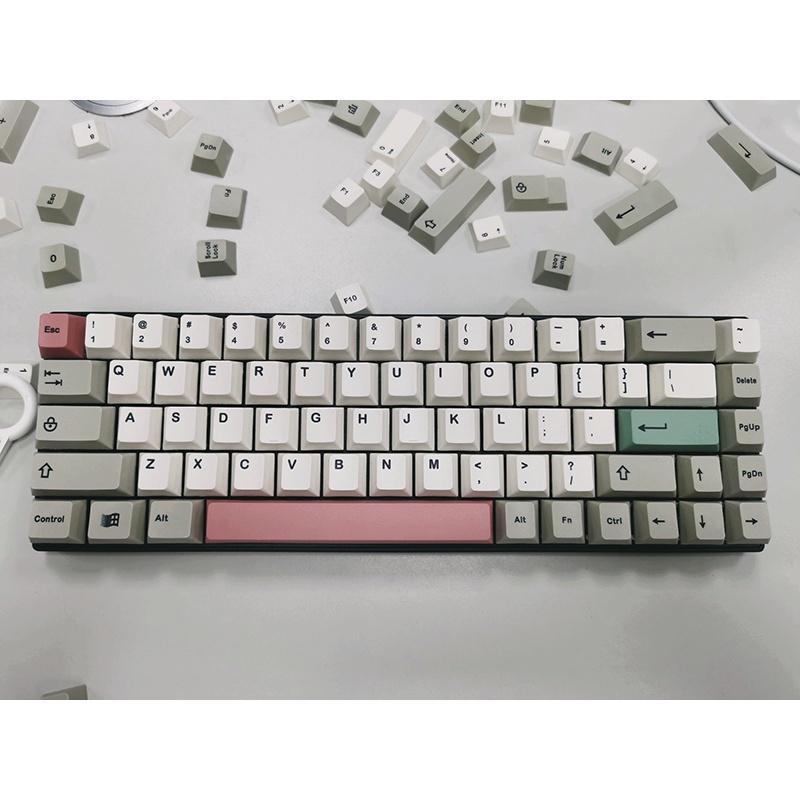 9009 Keycaps Vintage Style Cherry profile XDA Dye Sublimation PBT Keycap Fabric 61 68 71 84 87 980 104 108