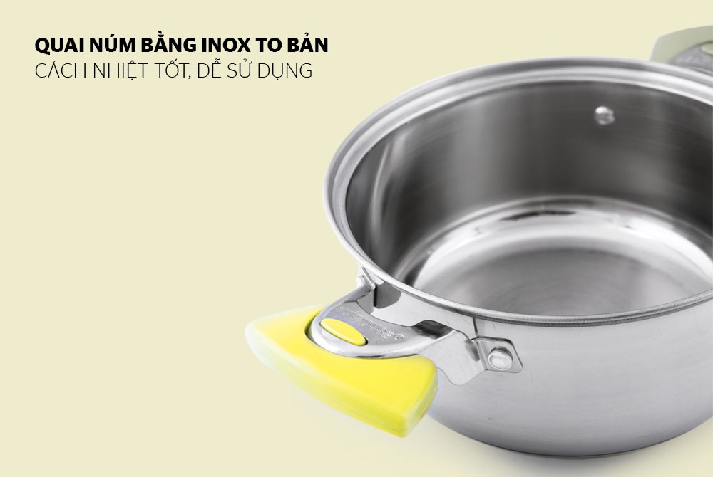 Bộ Nồi Inox 5 Đáy Sunhouse SH787 - Hàng chính hãng