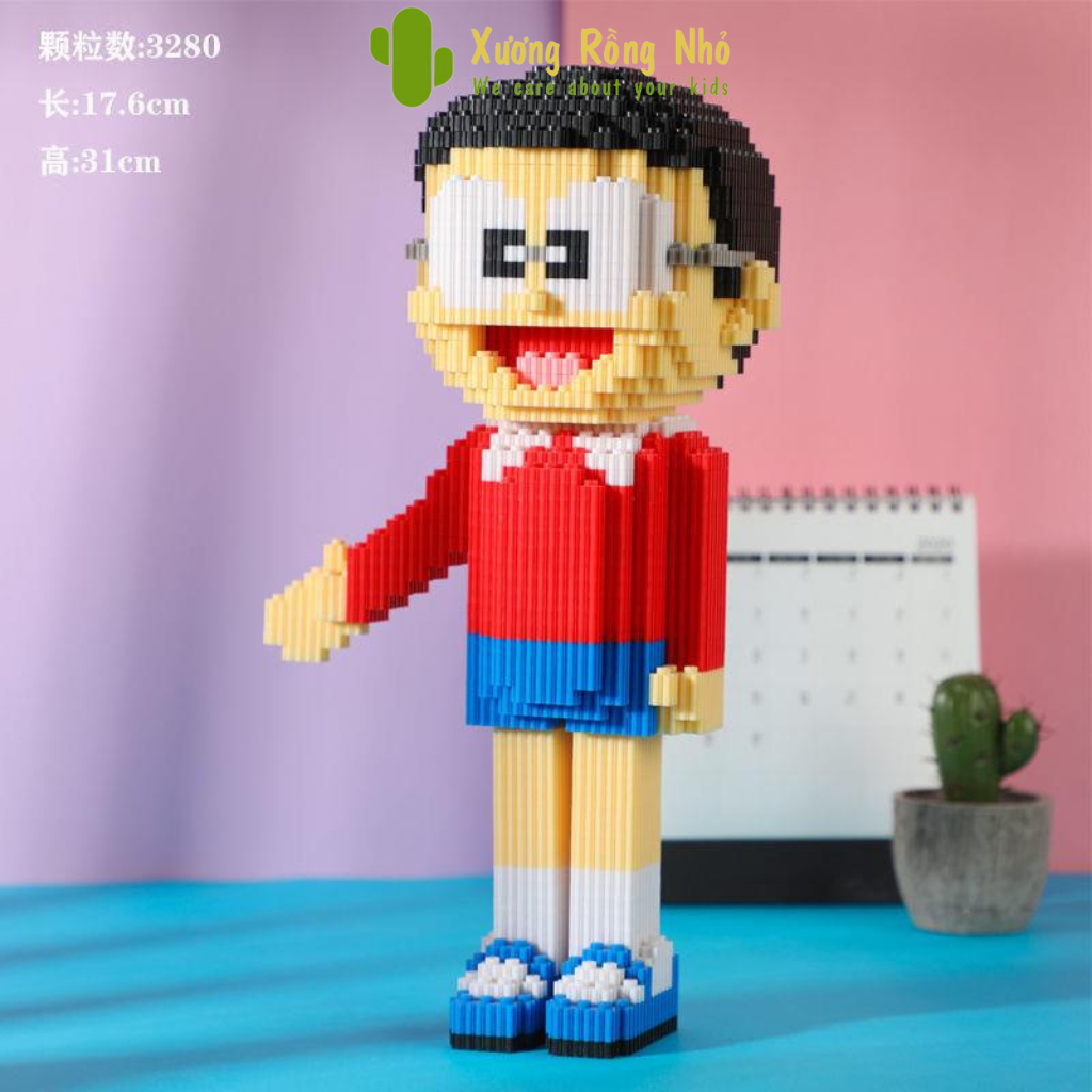 Mô Hình Nhân Vật Hoạt Hình Nobita 31cm Tặng Búa Xương Rồng Nhỏ