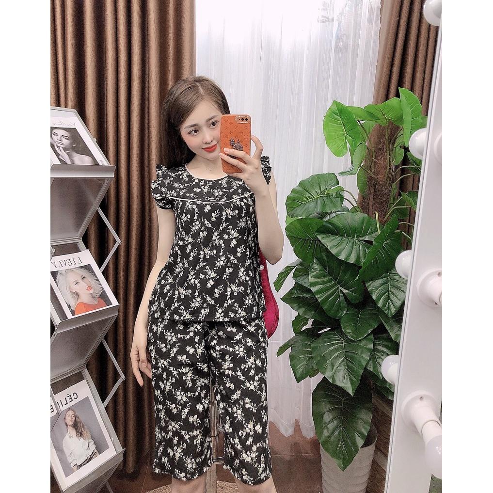 Đồ bộ lụa lửng mặc nhà size 40-69kg