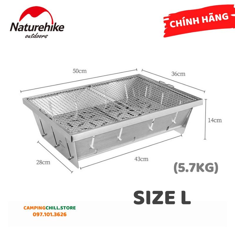 BẾP NƯỚNG KHÔNG RỈ GẤP GỌN DÃ NGOẠI, CẮM TRẠI, PICNIC NATUREHIKE NH20CJ006