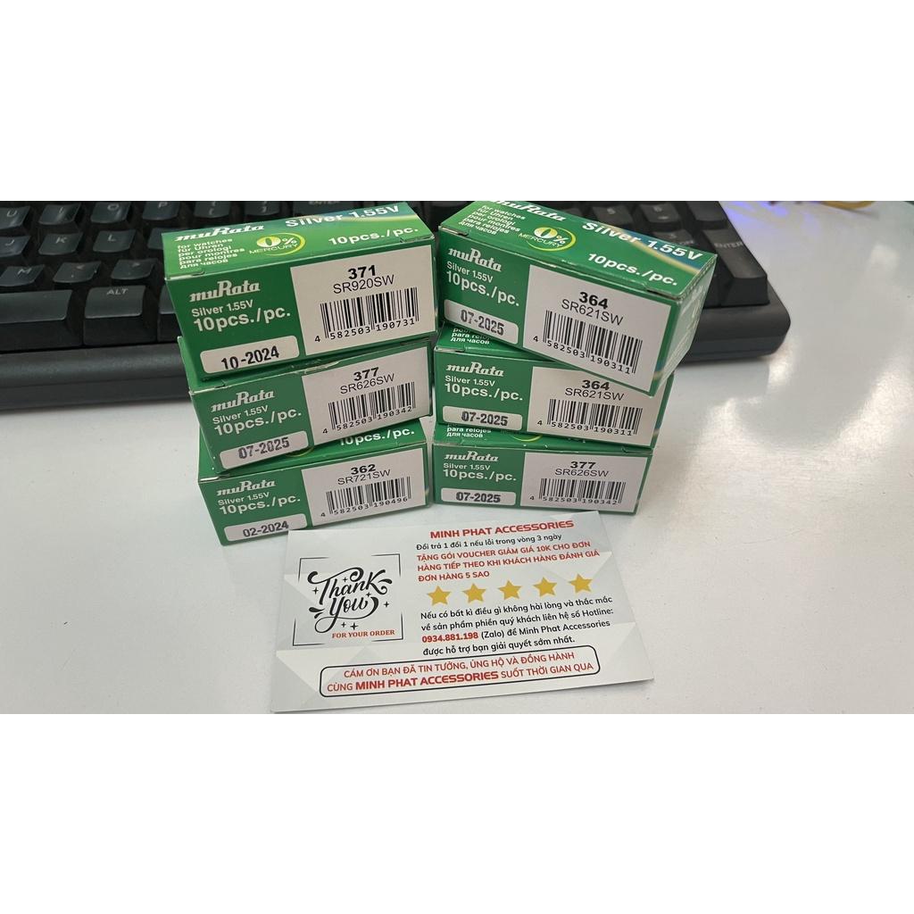 Vỉ 1 Viên Pin Murata 371 / 364 / 377 / 321 / 362 dành cho đồng hồ đeo tay