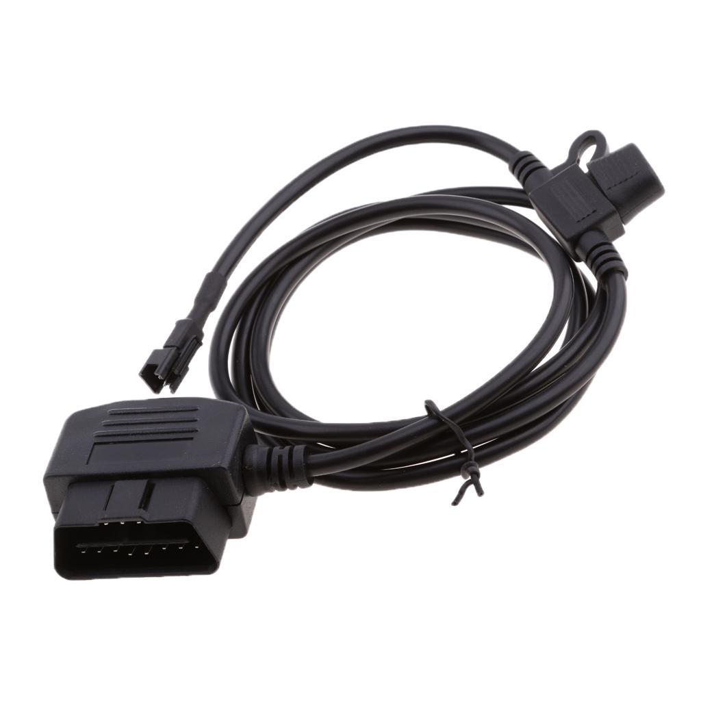 Universal Car OBD2 To 2-Pin GPS Power Plug Connector Adapter Wire