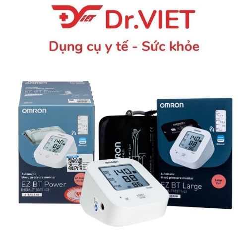 Máy đo huyết áp điện tử bắp tay OMRON HEM-7183T1_EZ BT Power/HEM-7183T1_EZ BT Large