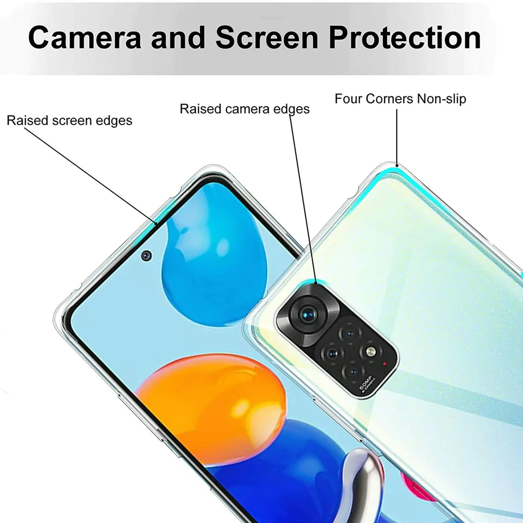 Ốp lưng silicon dẻo trong suốt mỏng 0.6mm cho Xiaomi Redmi Note 11 Pro Plus / Redmi Note 10 Pro 5G hiệu Ultra Thin độ trong tuyệt đối chống trầy xước - Hàng nhập khẩu