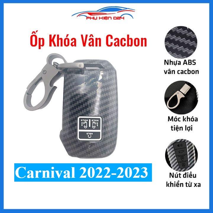 Ốp khóa cacbon Carnival 2022-2023 kèm móc khóa