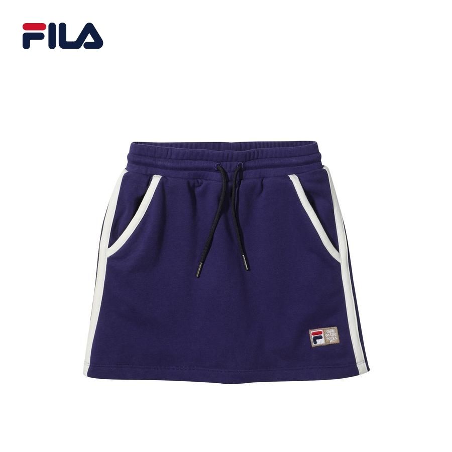 Chân váy thun thể thao trẻ em Fila Milk On The Rock - FK2SKD2M51F