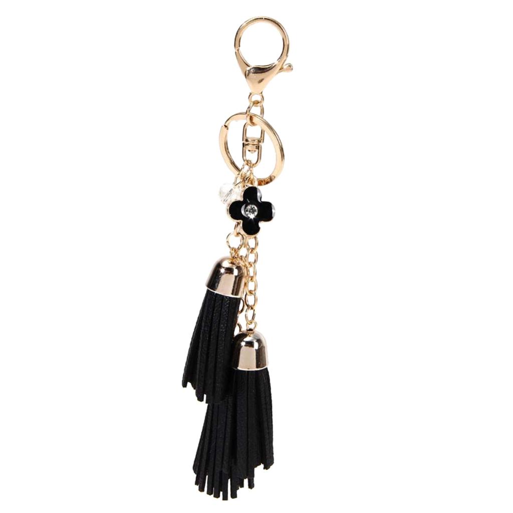 Women Girls Tassel Key Chain Car Key Ring Accessory Bag Decor Pendant