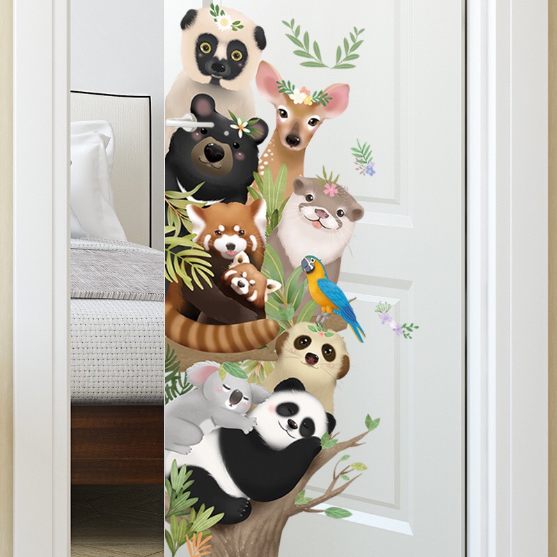 Decal trang trí tường - Những người bạn thú dễ thương