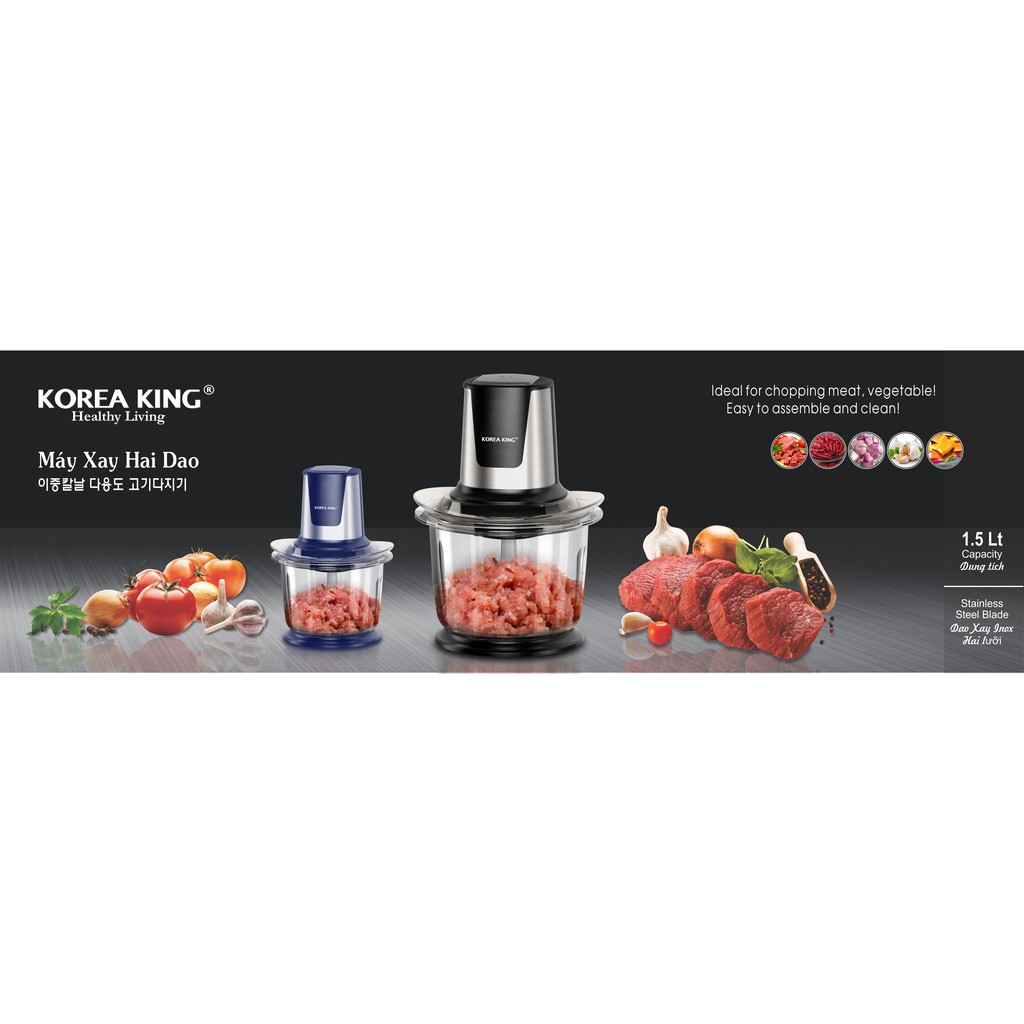 Máy Xay Thịt Korea King PMC-15B xay thực phẩm-hàng chính hãng