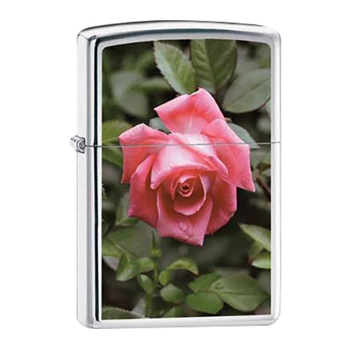 Bật Lửa Zippo 24527 Rose High Polish Chrome