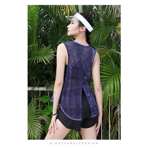 (AT7)Áo tanktop nữ tập thể thao Louro LA71, kiểu áo tập gym, yoga, zumba nữ sát nách chất liệu thoáng mát, siêu co giãn