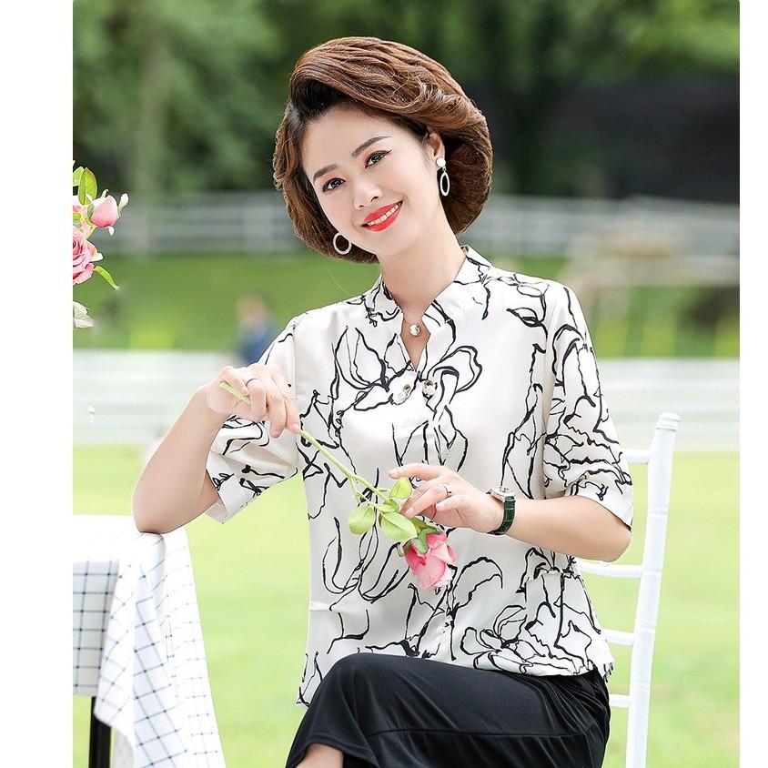 Áo hoạ tiết cho người lớn tuổi GD01-0221