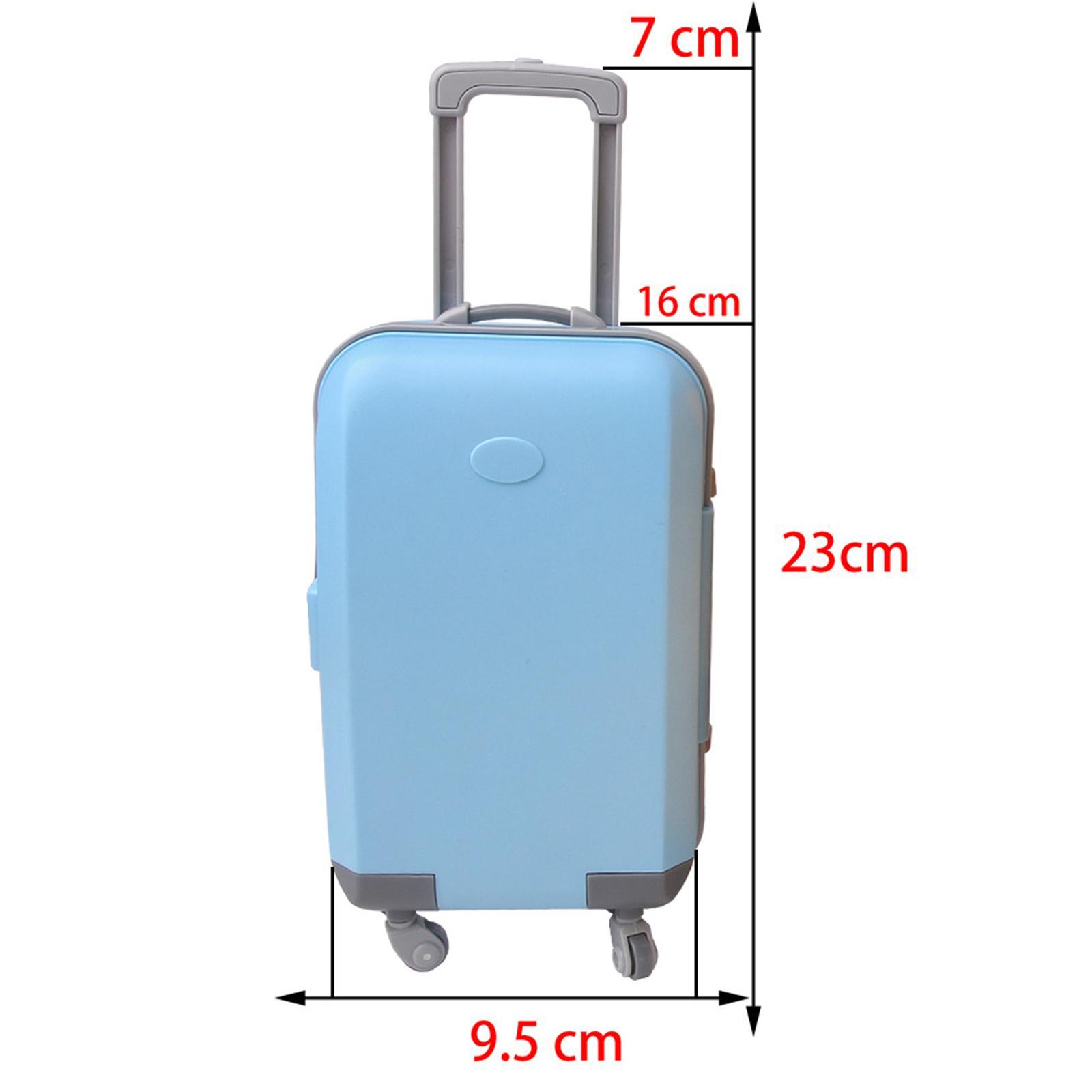 Doll travel case with wheels doll carrier blue
