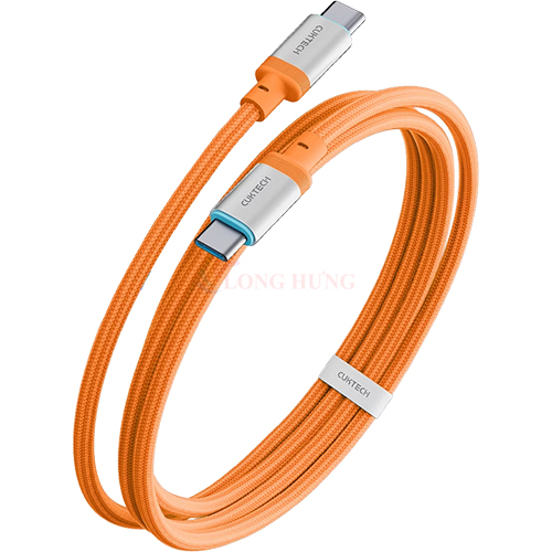 Cáp USB Type-C to Type-C Cuktech 6A 1.5m 240W CTC615W - Hàng chính hãng