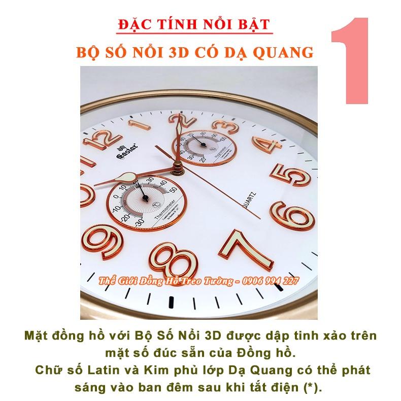 Đồng Hồ KIM TRÔI EASTAR Tròn có DẠ QUANG và Đồng hồ Tự Động Đo NHIỆT ĐỘ - ĐỘ ẨM - Bảo Hành 1 Năm - Tặng Pin Maxell