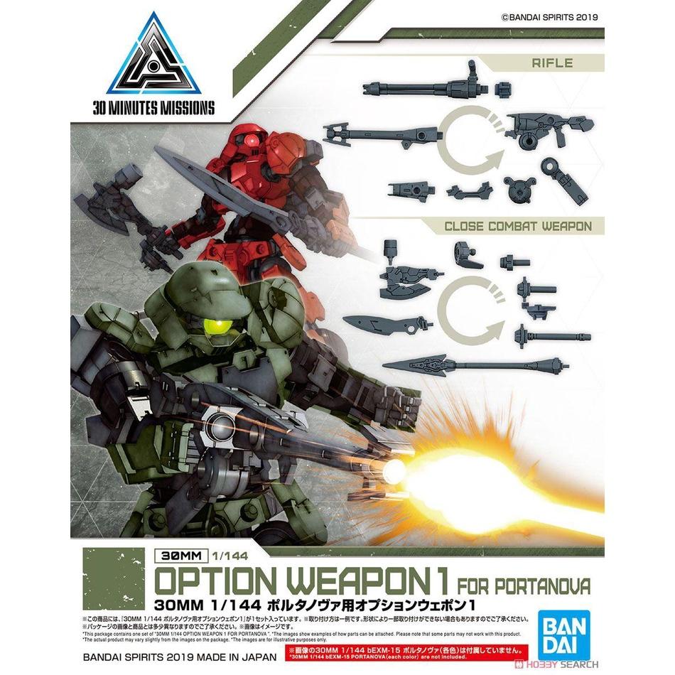 Bộ mô hình lắp ráp 30MM 1/144 OPTION WEAPON 1 FOR PORTANOVA