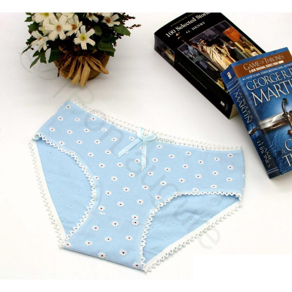 Bộ Combo 05 Quần Lót Nữ Bông Nhí Cute Vải Cotton Cao Cấp