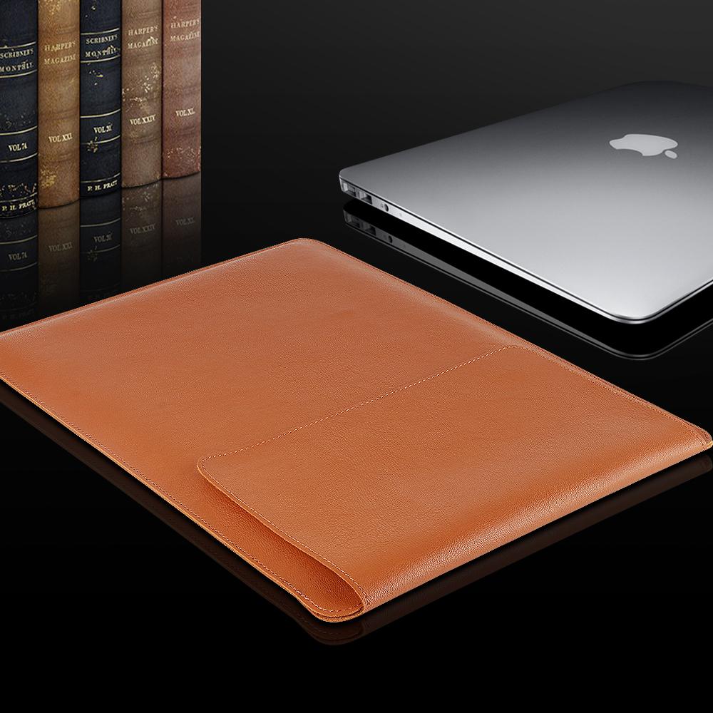 Da PU Nữ Tay Túi Dành Cho MacBook Air Pro 11 12 13 15 16 Bao A1466 Lót Cho MacBook không Khí 13.3 2020 A2179