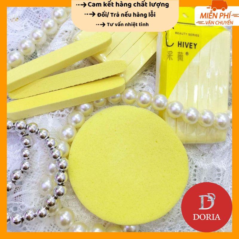 Bông nở rửa mặt Chivey 12 miếng / Miếng mút rửa mặt bọt biển dạng nén