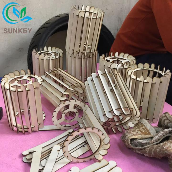Đèn Trang Trí Gỗ Cột Trời - Đường Kính 13cm - Trang Trí Phù Hợp Với Mọi Không Gian Lớn Cần Trang Trí Nhiều