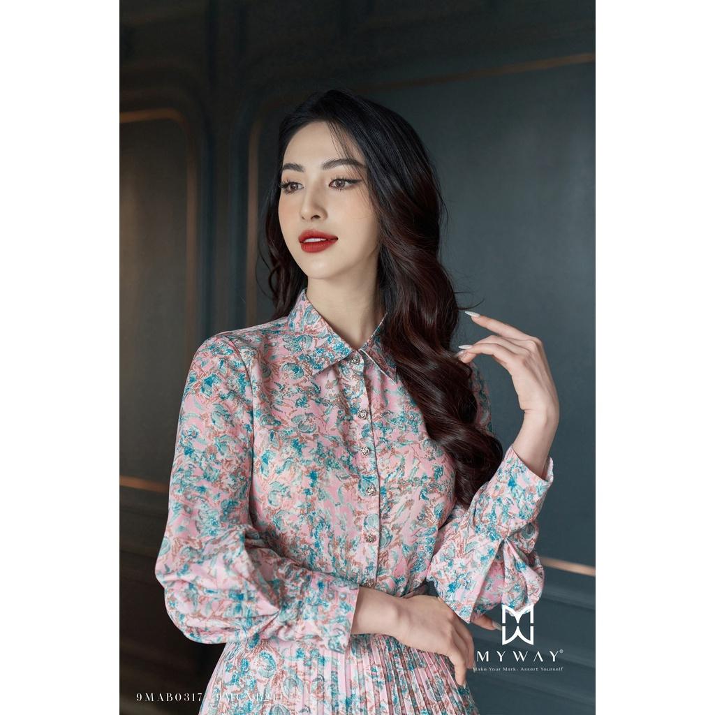 Sét Áo Váy Nữ MY Way Họa Tiết Hoa Sang Trọng 9MAB0317-9MCXB214 Ha1
