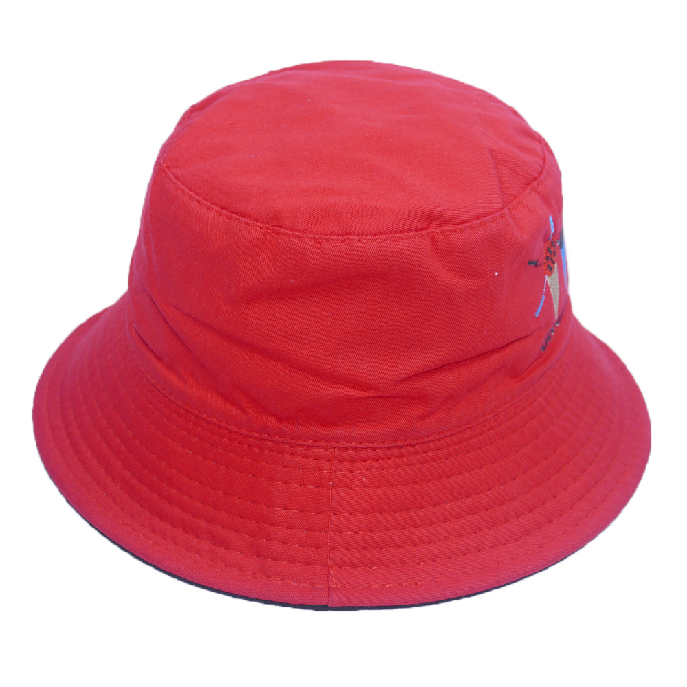 Mũ bucket tai bèo thêu hình 3 que kem Good Morning, đội được 2 mặt với 2 màu khác nhau độc đáo - Hạnh Dương