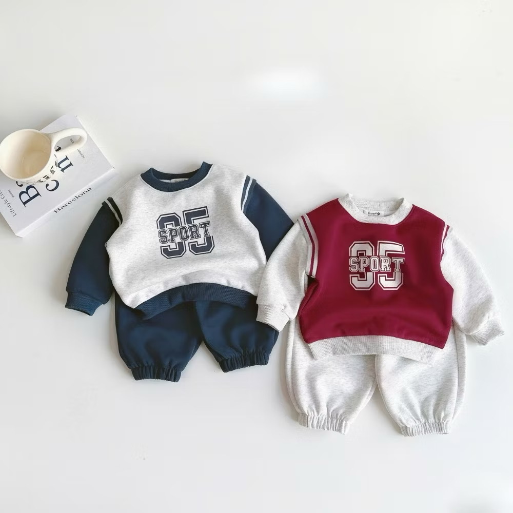 Set Áo Giả Gile Thể Thao Kèm Quần Nỉ Cho Bé Trai 1-8 Tuổi Dành Cho Bé Trai