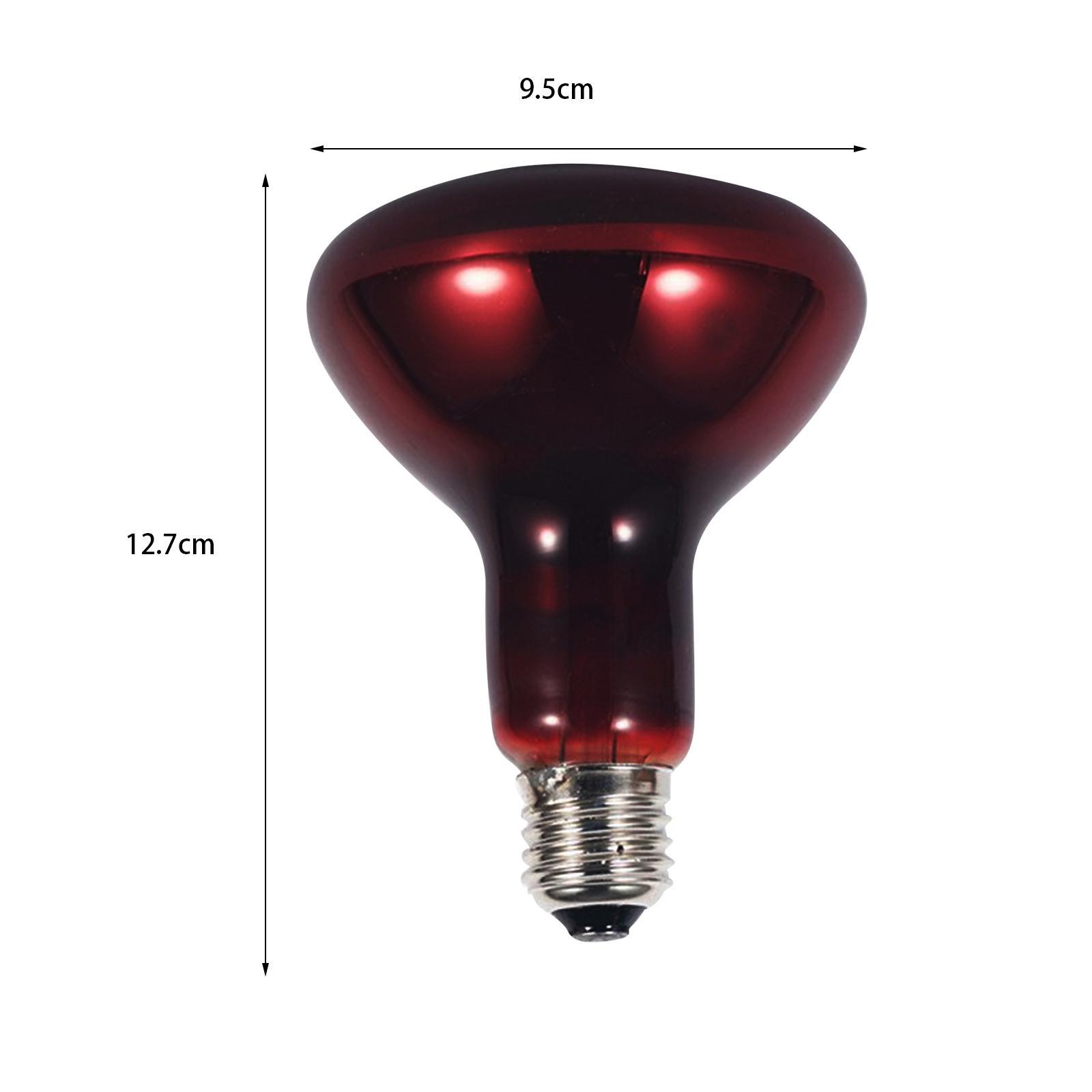 E27 Reptile Light Bulb Heating Lamp Hedgehogs Pet Supplies 100W Warm