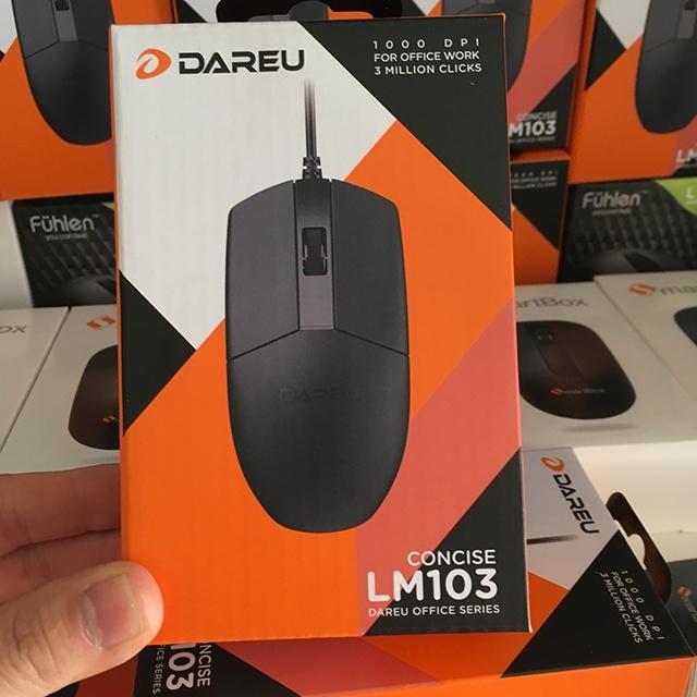 Chuột gaming văn phòng Dareu LM130S đen USB hàng chính hãng