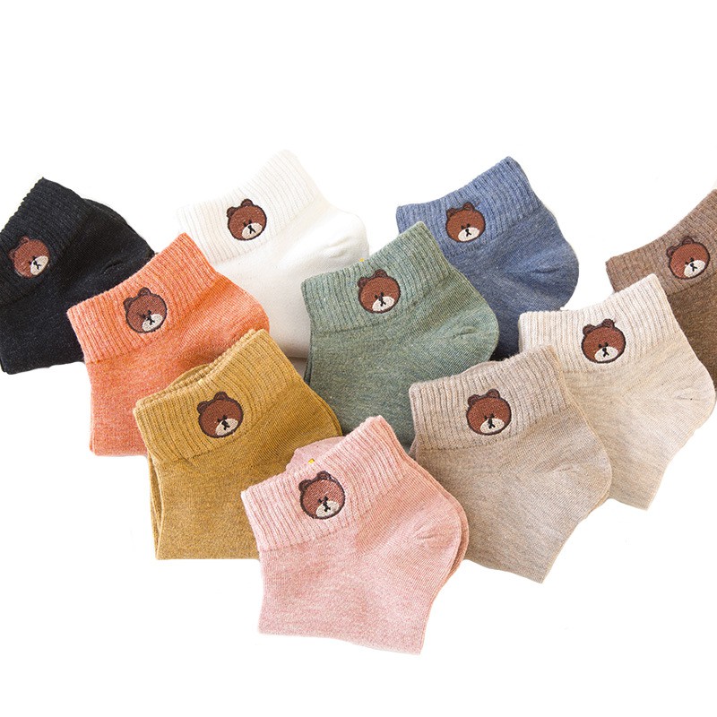 Combo 10 Đôi Tất nữ gấu vớ Hàn Quốc xinh dễ thương