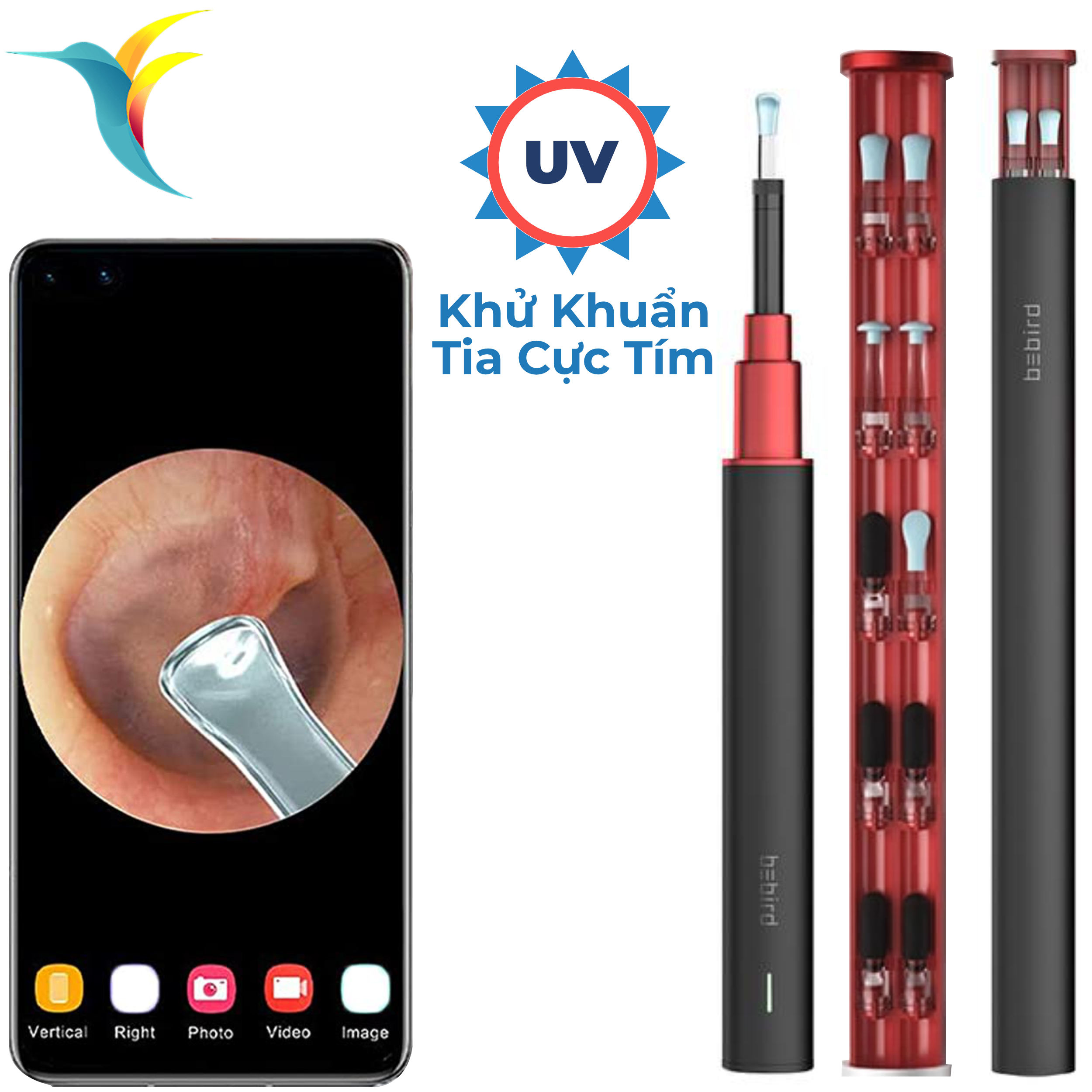 Bộ lấy ráy tai thông minh Xiaomi Bebird B2 Pro, phiên bản trang bị khử trùng tia UV