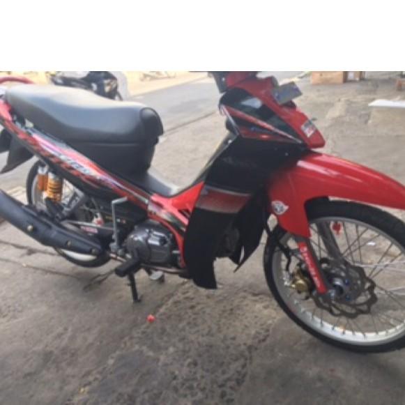 Tem sirius 110 spark đỏ đen crom