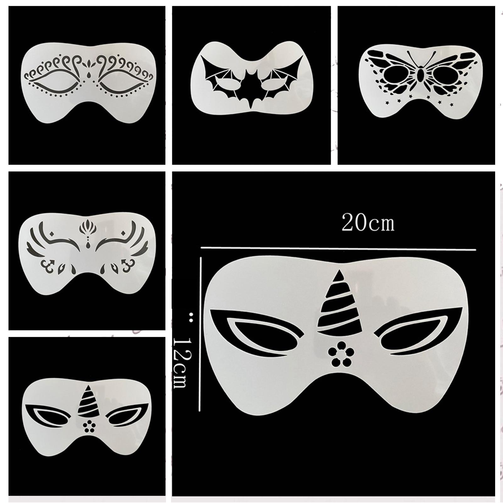 Face Paint Stencils Set for Children Adult DIY Party Supplies Painting